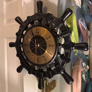 Vintage Westclox ship wheel clock